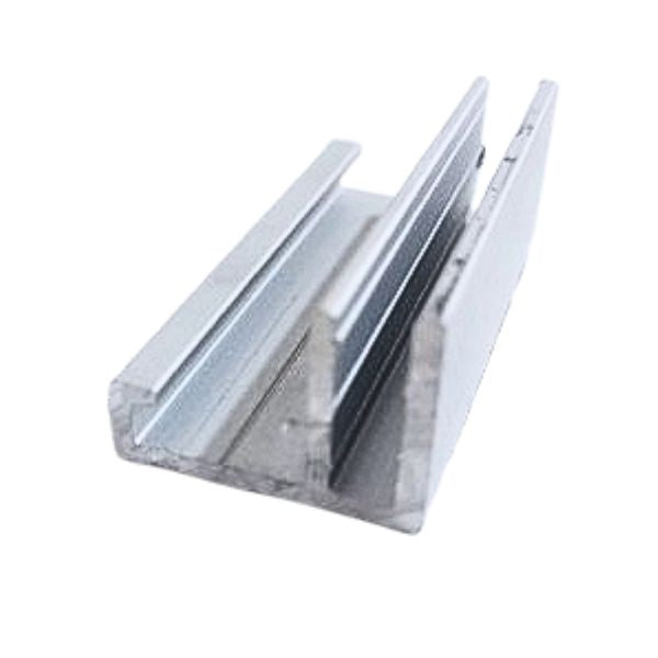 Perfil de aluminio una cara 20mm x 6 mm