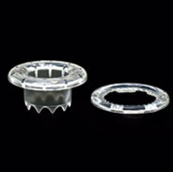 Ojalete Clear 16 mm Paquete por 500 unidades