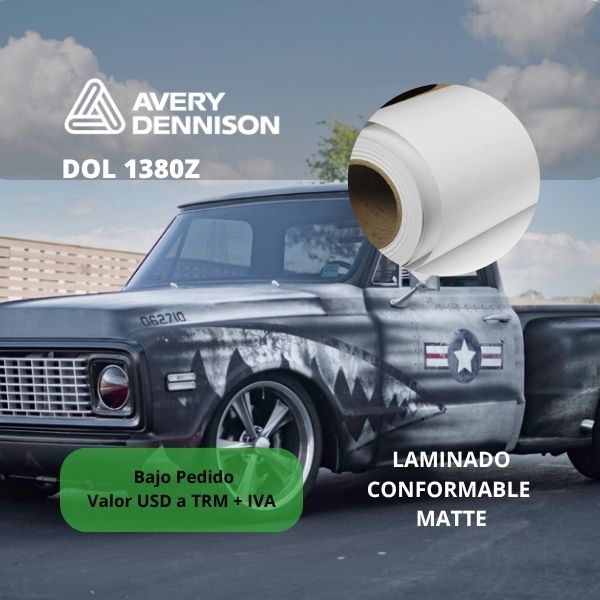 Laminado |Avery DOL 1380 Z | Conformable matte | 1.37 M X 45.77 m