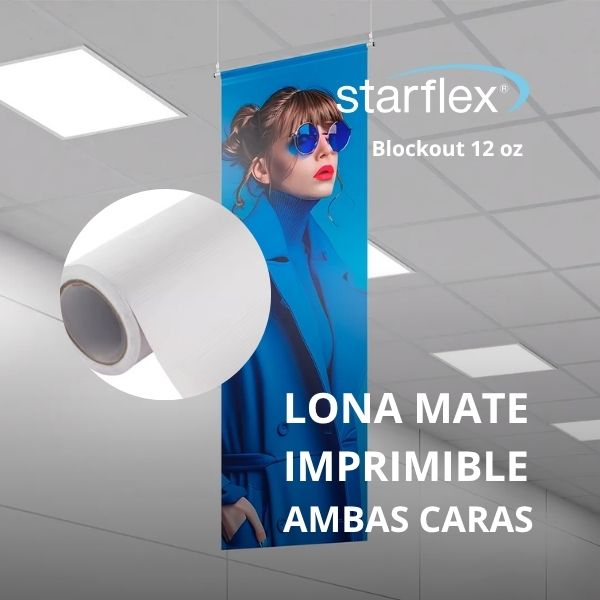 Lona Starflex Blockout mate 12oz 2,02X50