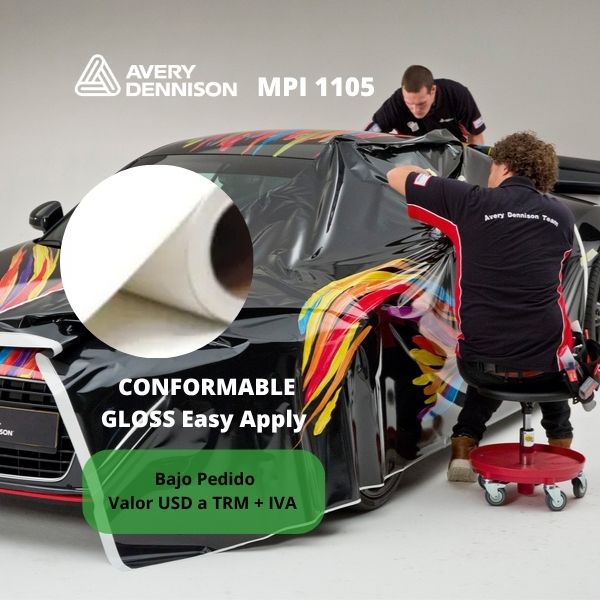 Vinilo Vehicular | Avery MPI 1105 | CONFORMABLE GLOSS | SuperCast Easy Apply RS| 1,37 X 45,72 m