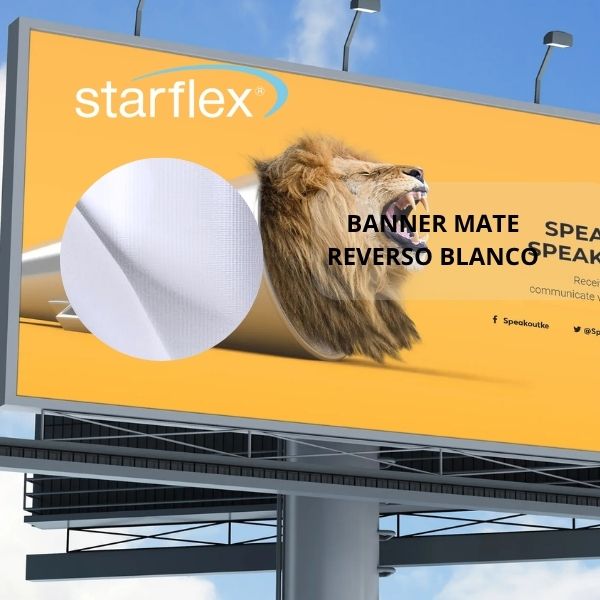 Banner 12oz Mate Reverso blanco  1,22X50